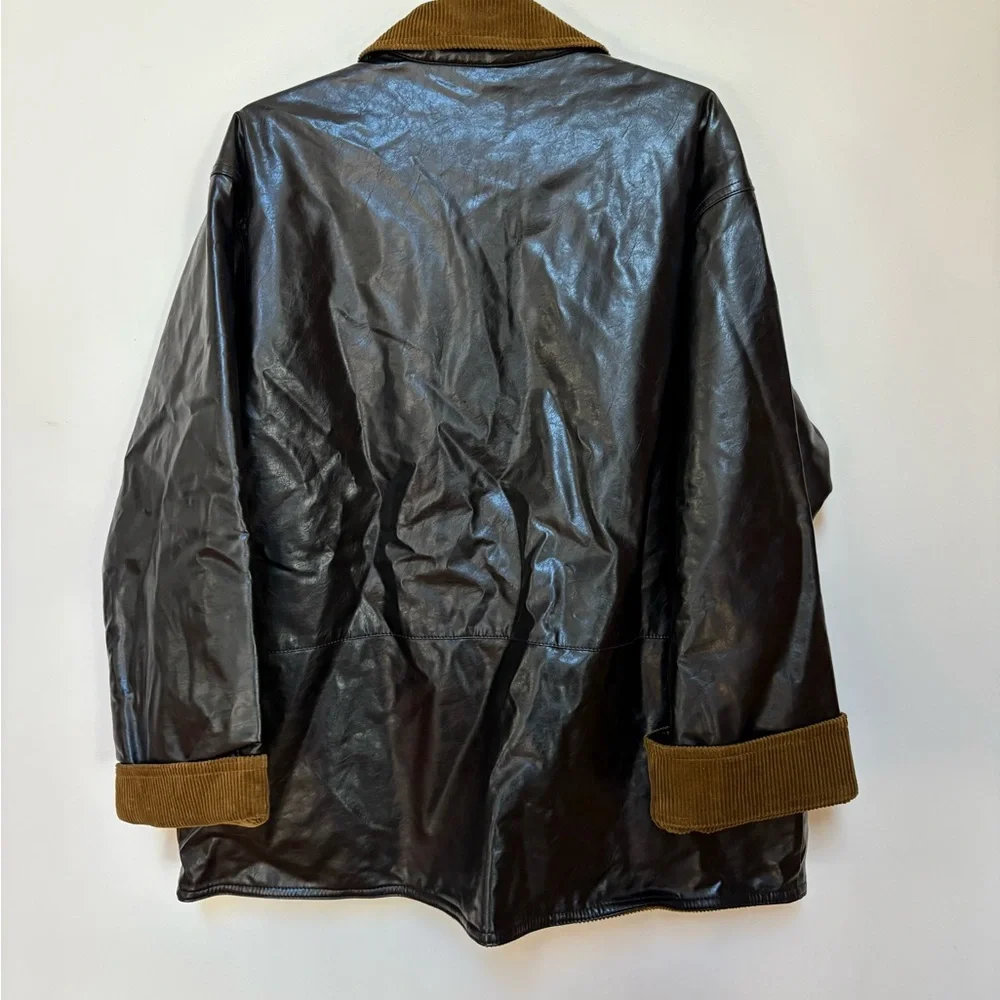 NWOT Maeve Patent Chore Jacket Size Small - Picture 11 of 15